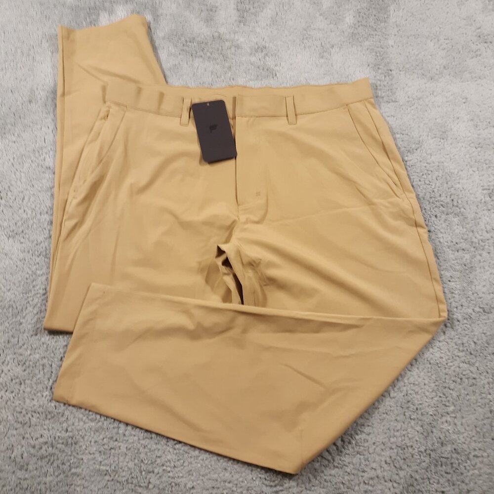 Fabletics Chino Pants Mens‎ Size 36 x 32 4-Way Stretch Lightweight The Only Pant